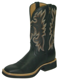 Twisted X WHM0009 for $169.99 Ladies Horseman Western Boot with Black Leather Foot and a New Wide Toe